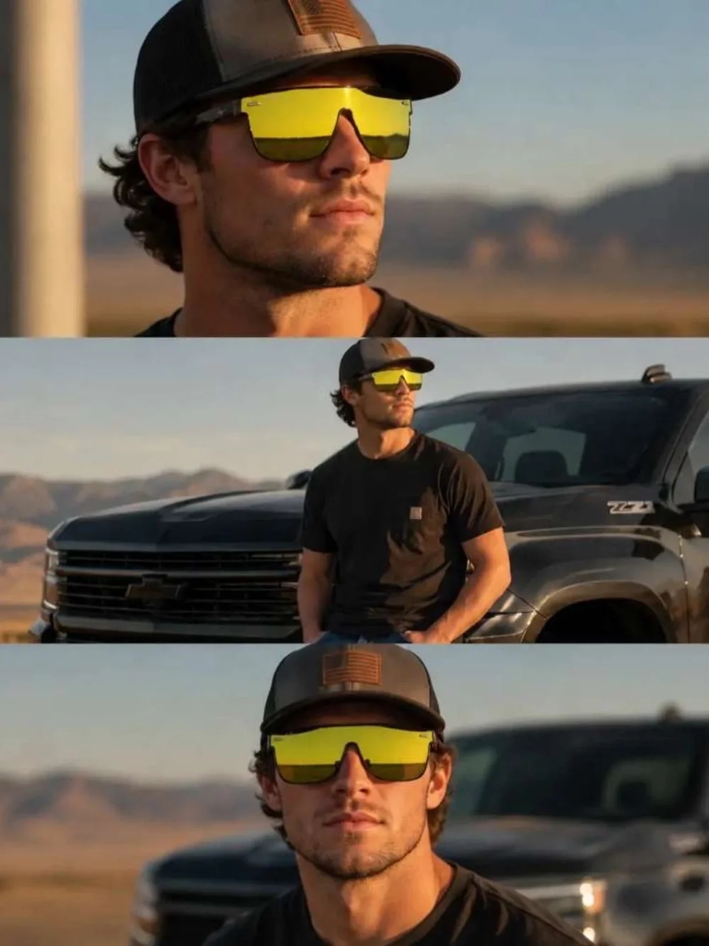 Ray-Ban Blaze Wayfarer Yellow Orange Mirror Shield Sunglasses RB4440